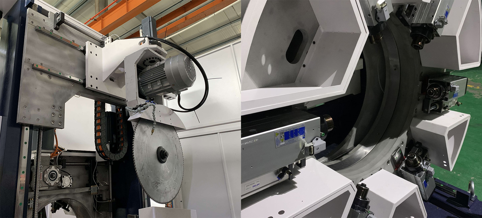 Cutting and milling machine
