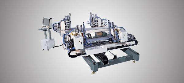 CNC Double Layer Horizontal 4 Point Welding Machine