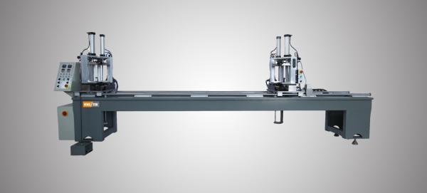 Máquina de soldadura de dos cabezales para ventanas de UPVC